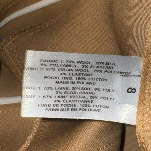 Proenza Schouler Camel-Colored High-Waisted Boot Cut Pants - US Size 8 - Picture 4 of 9